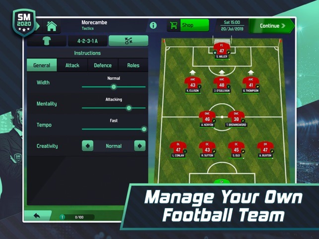 soccer manager 2020 example